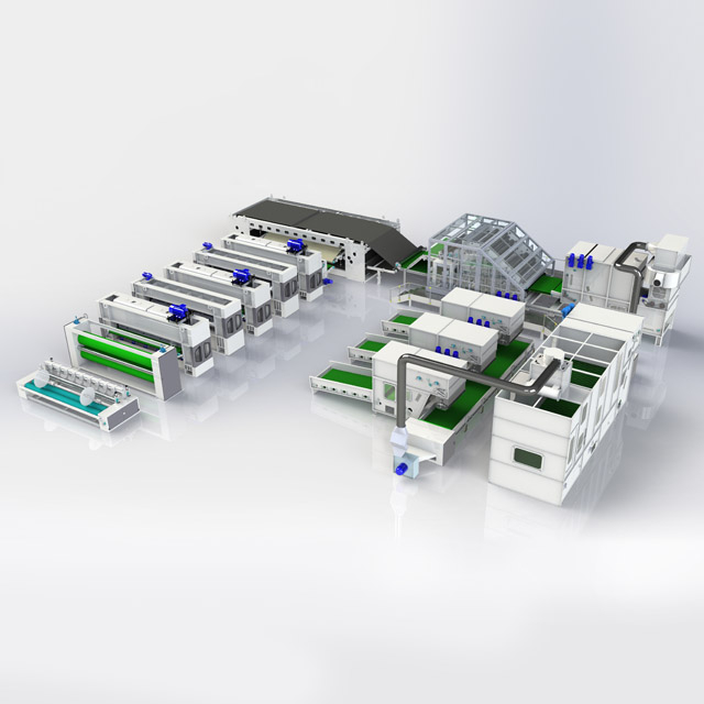 ジオテキスタイル生産ラインジオテキスタイル浸透性ポリプロピレンジオテキスタイル機械的ステープルフィラメントジオテキスタイル完全機器