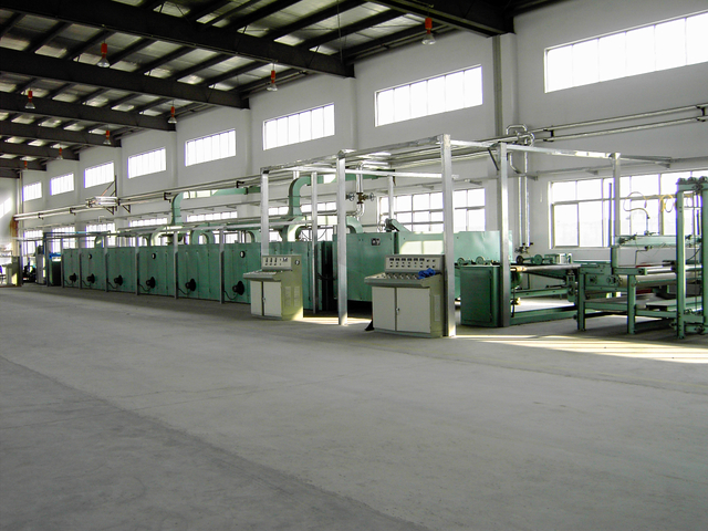 ニードル織機革の基本ファブリックライン不織布ラインpu pvc