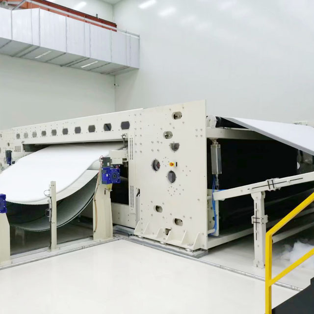 高速スパンレースライン混合ステンレススチールクロスラッパー