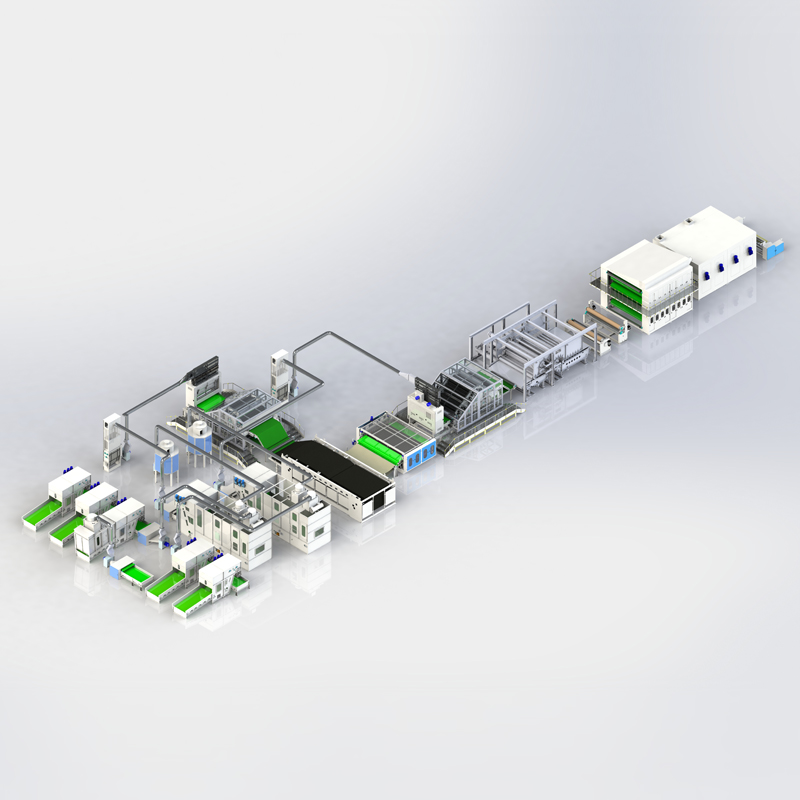 徐道才3500两梳一铺水刺線设备布局