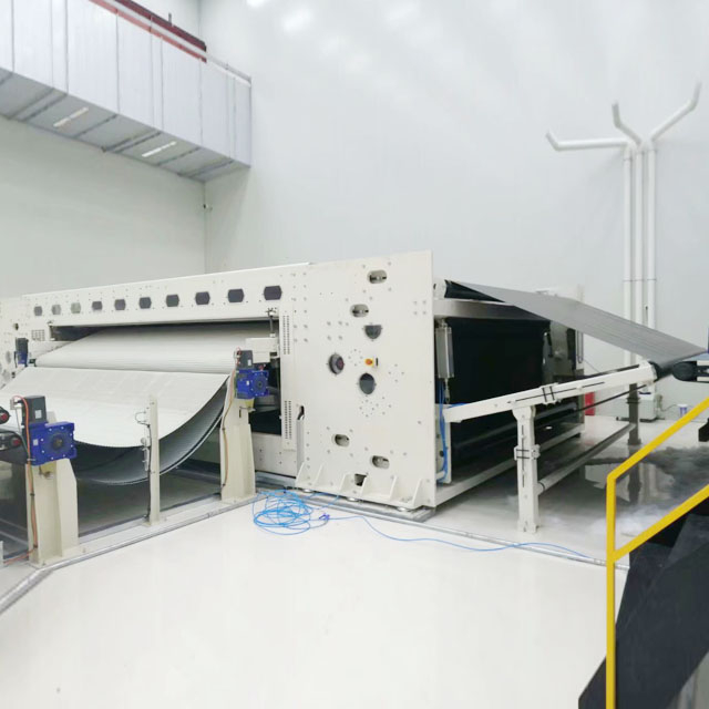 高速針スパンレースラインスチールクロスラッパー